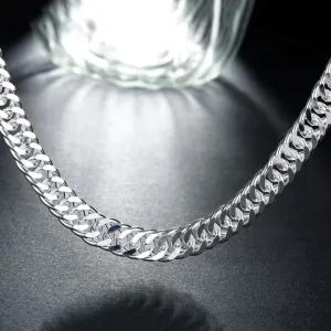 20 inch Silver Curb Link Chain Necklace