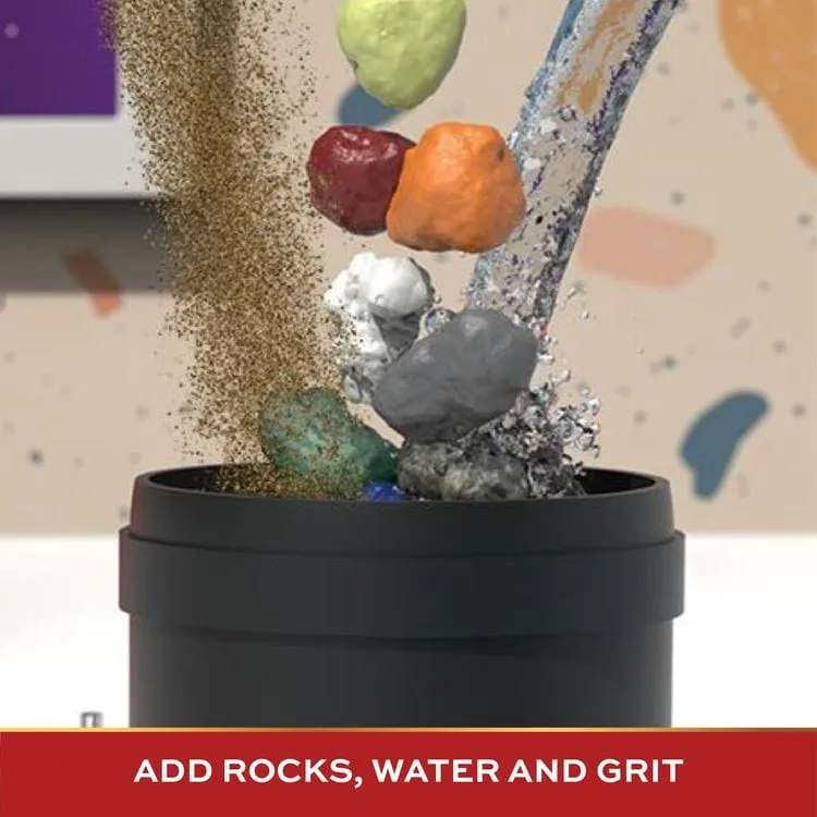 22 Piece Professional Rock Tumbler with Clay & Gemstones