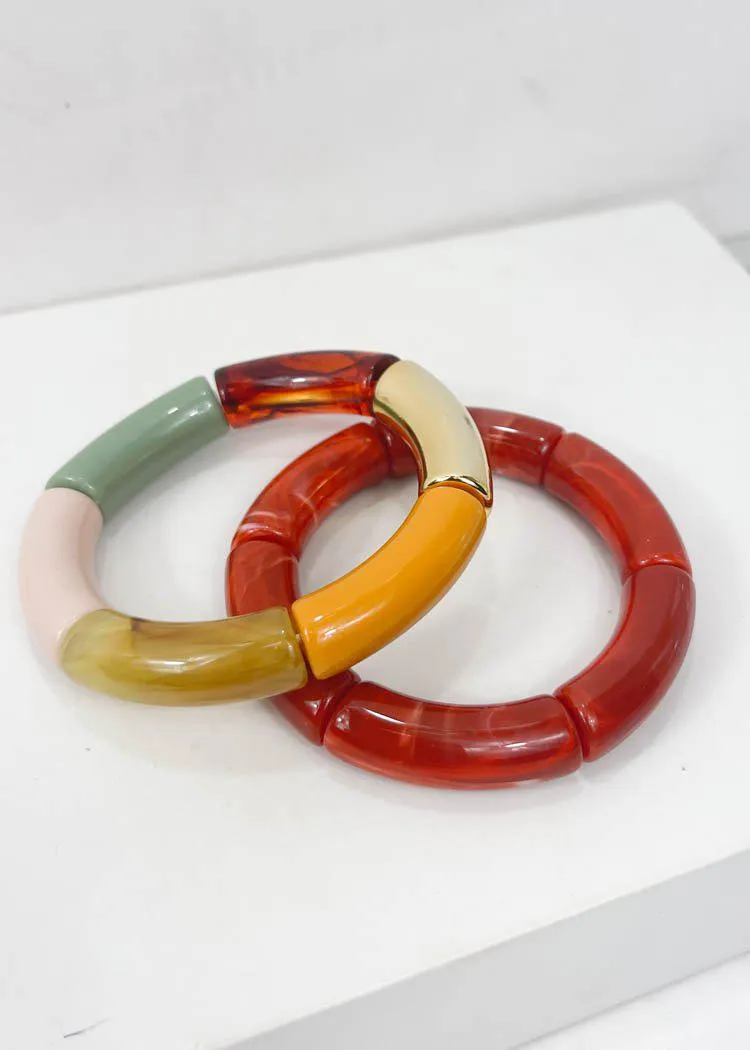 Alto Stretch Stack Bracelet-Pumpkin-***FINAL SALE***