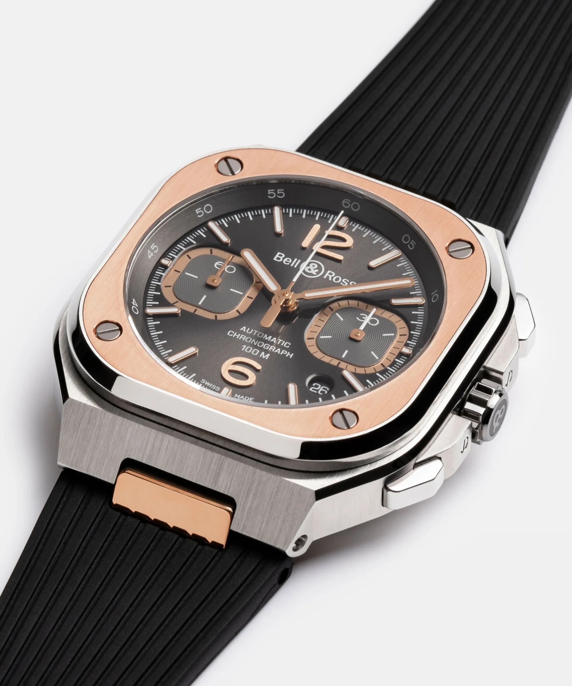 Bell & Ross BR05 Chrono Grey Steel & Gold BR05C-RTH-STPG/SRB