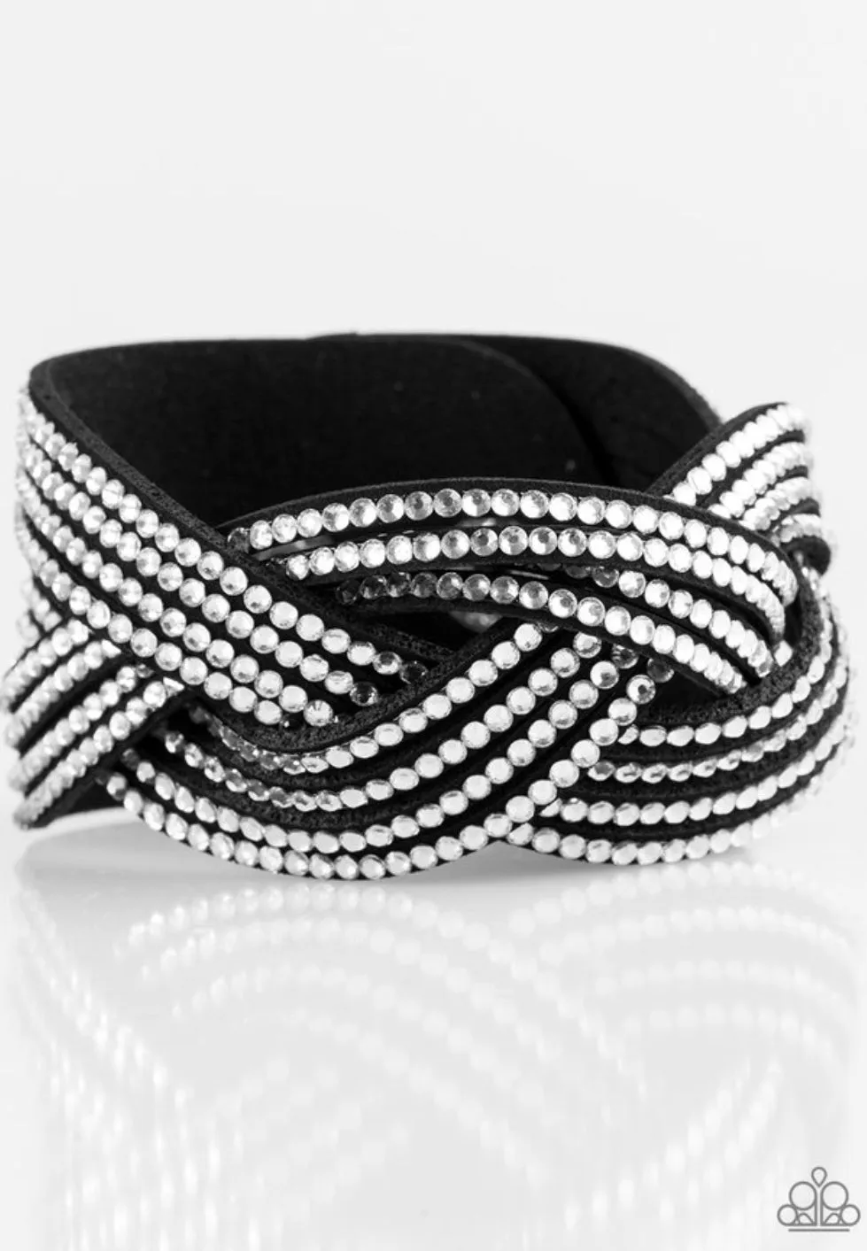 Big City Shimmer - Black Urban Bracelet - Paparazzi Accessories