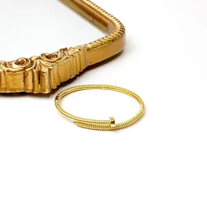 Bracha | Nelly Gold Tone Bangle Bracelet