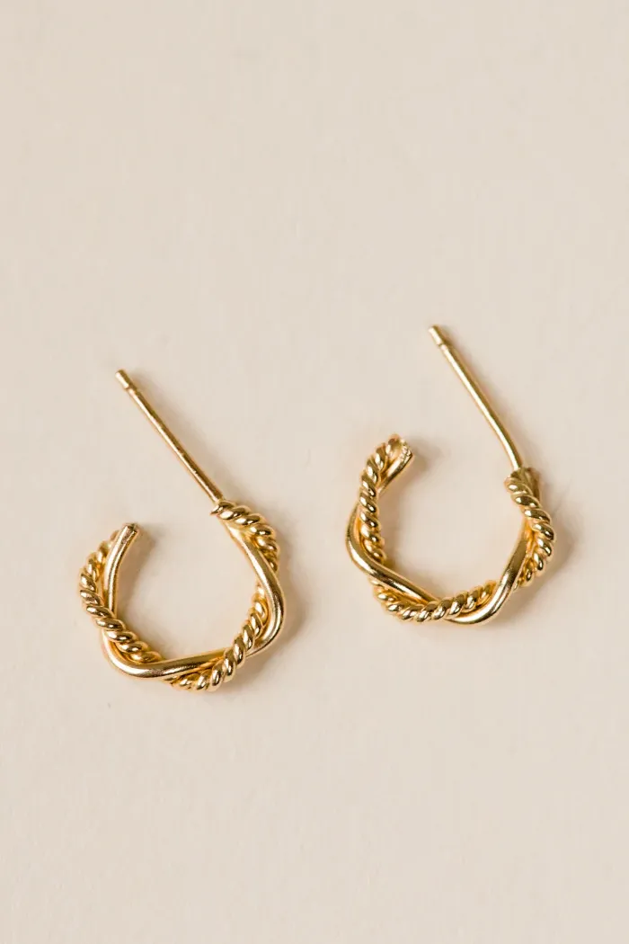 Braided Mini Hoops