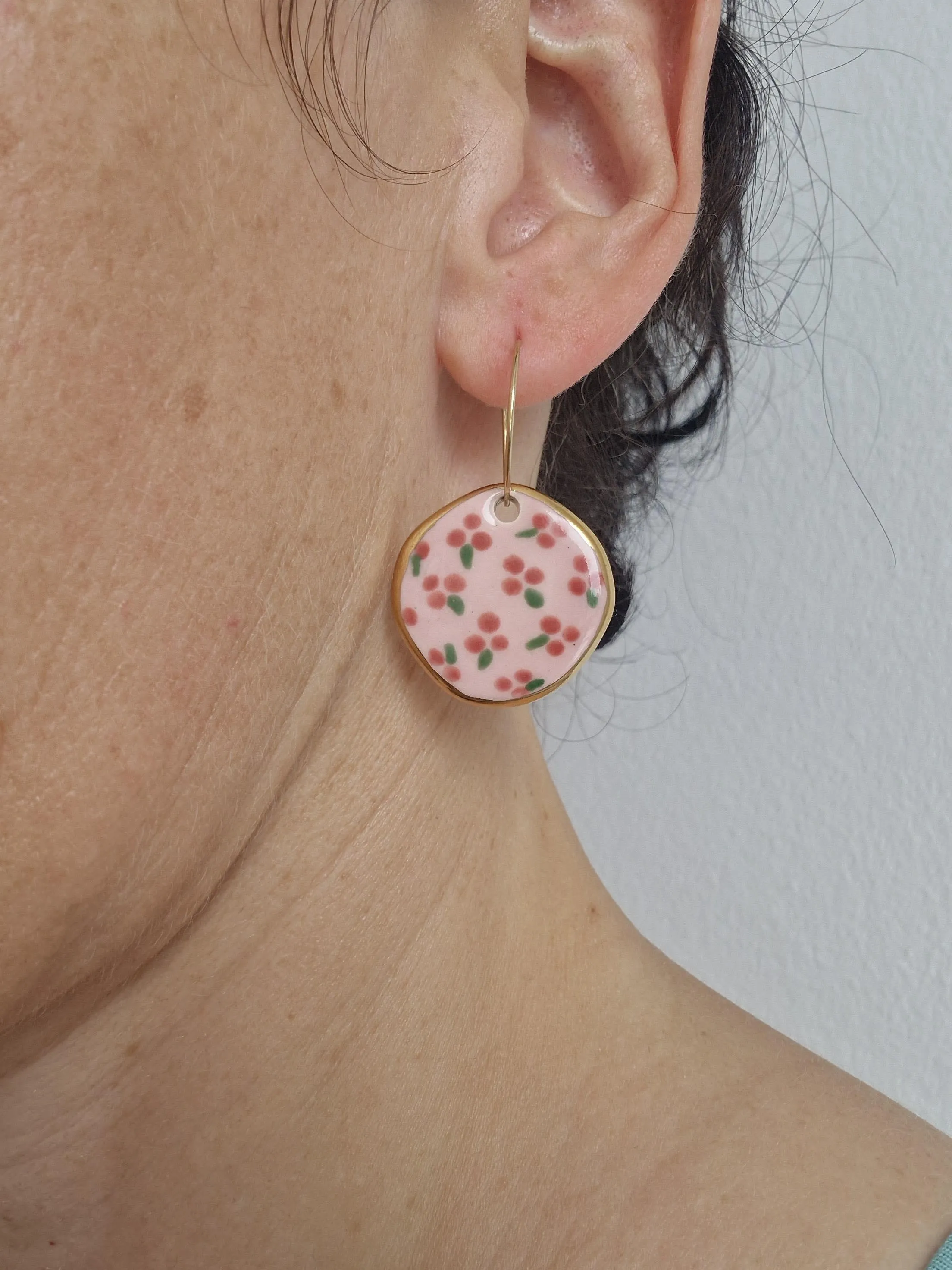 Ceramic earrings No. 24