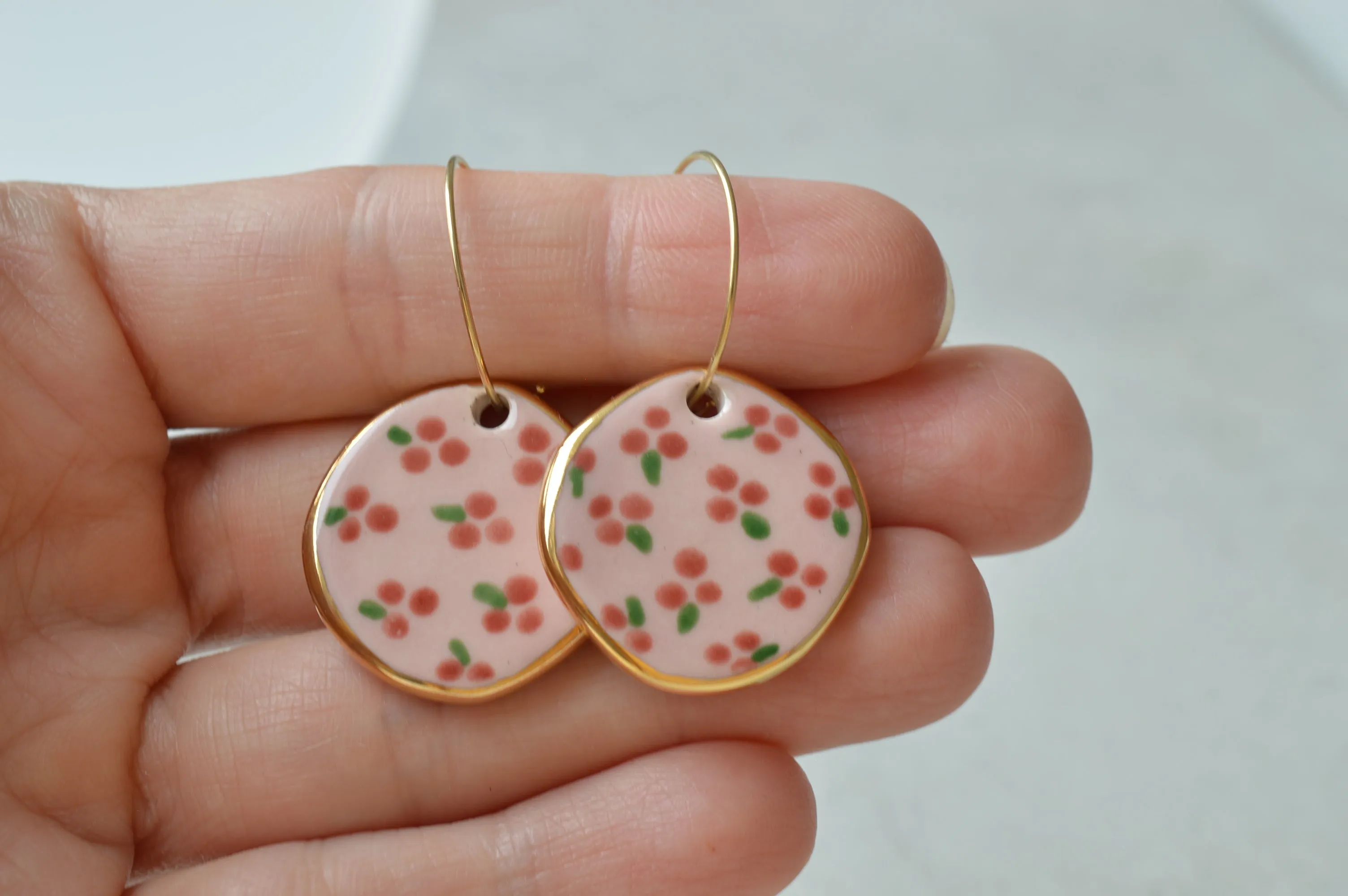 Ceramic earrings No. 24