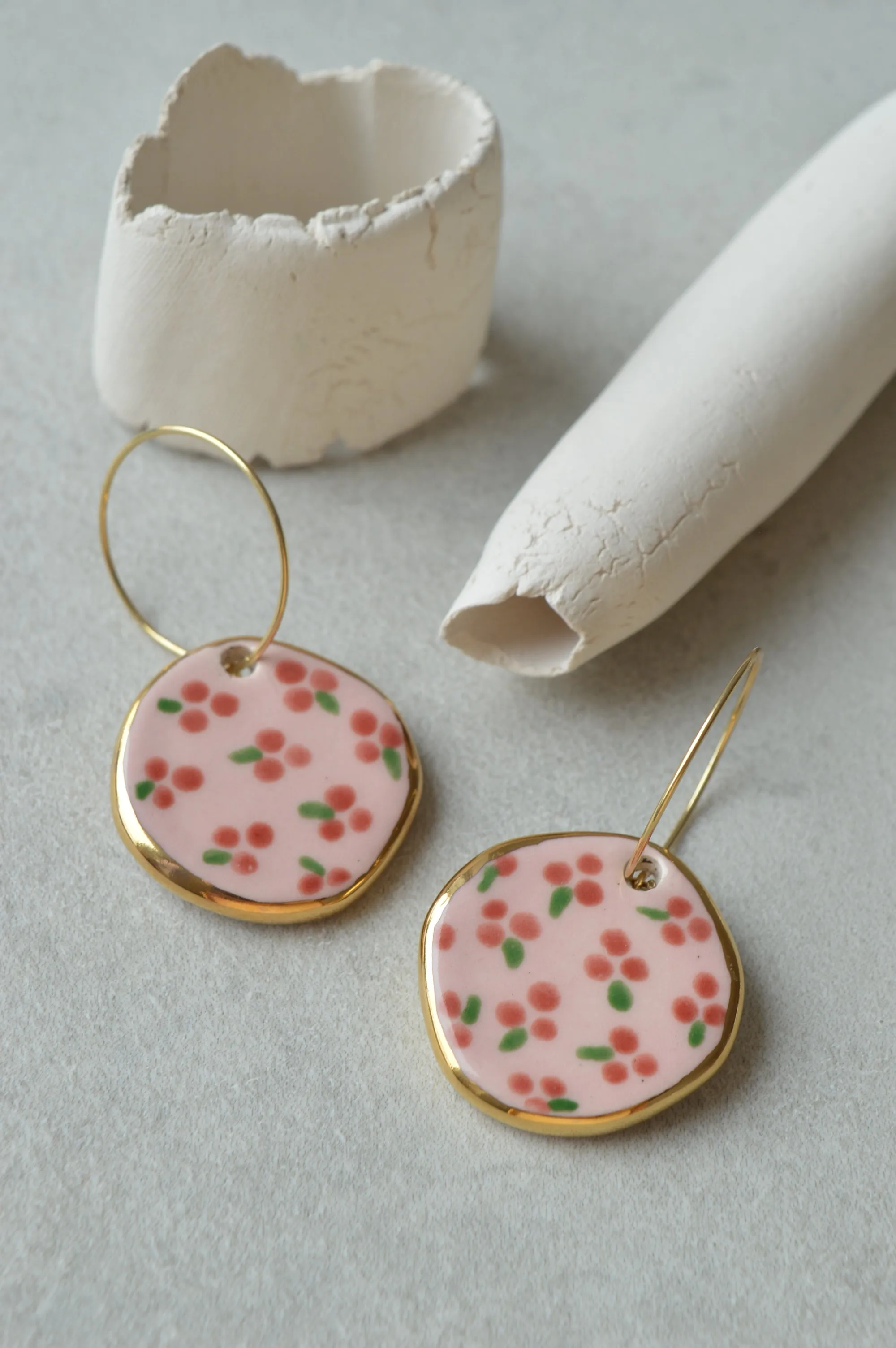 Ceramic earrings No. 24