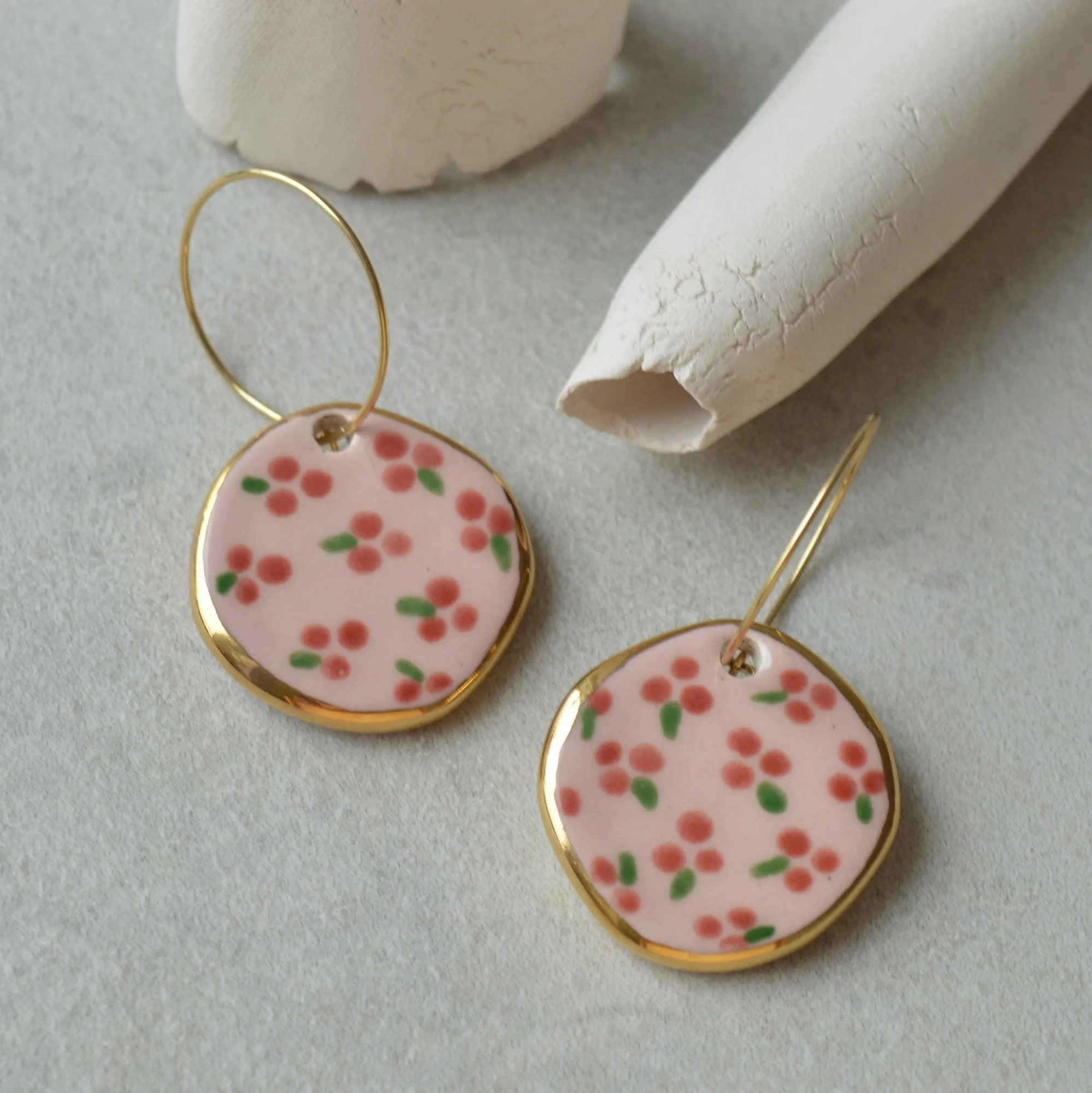 Ceramic earrings No. 24