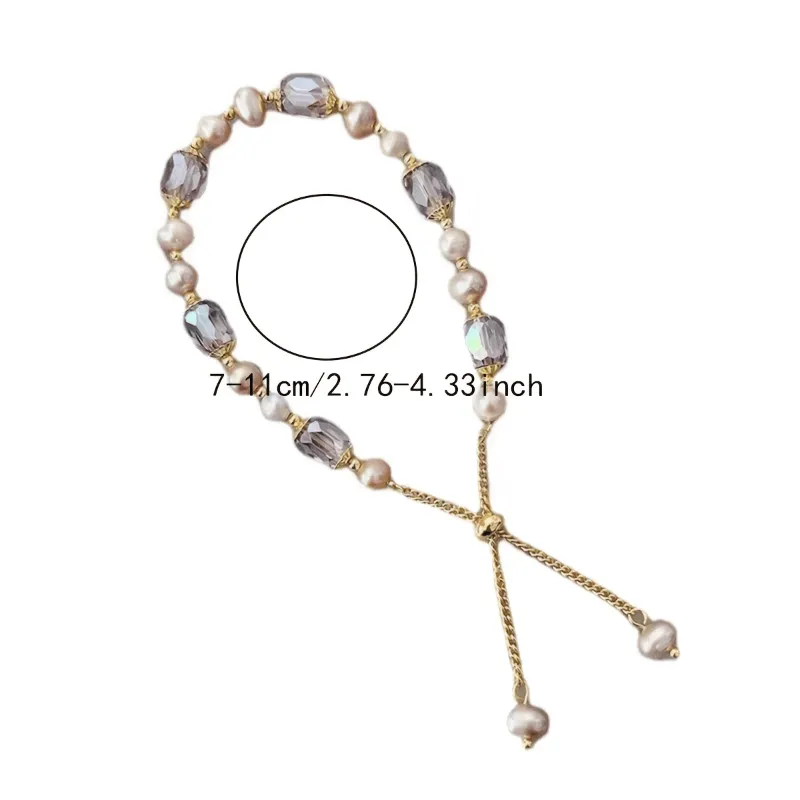 Chic Beaded Bracelet with Elegant Faux Pearls and Crystals