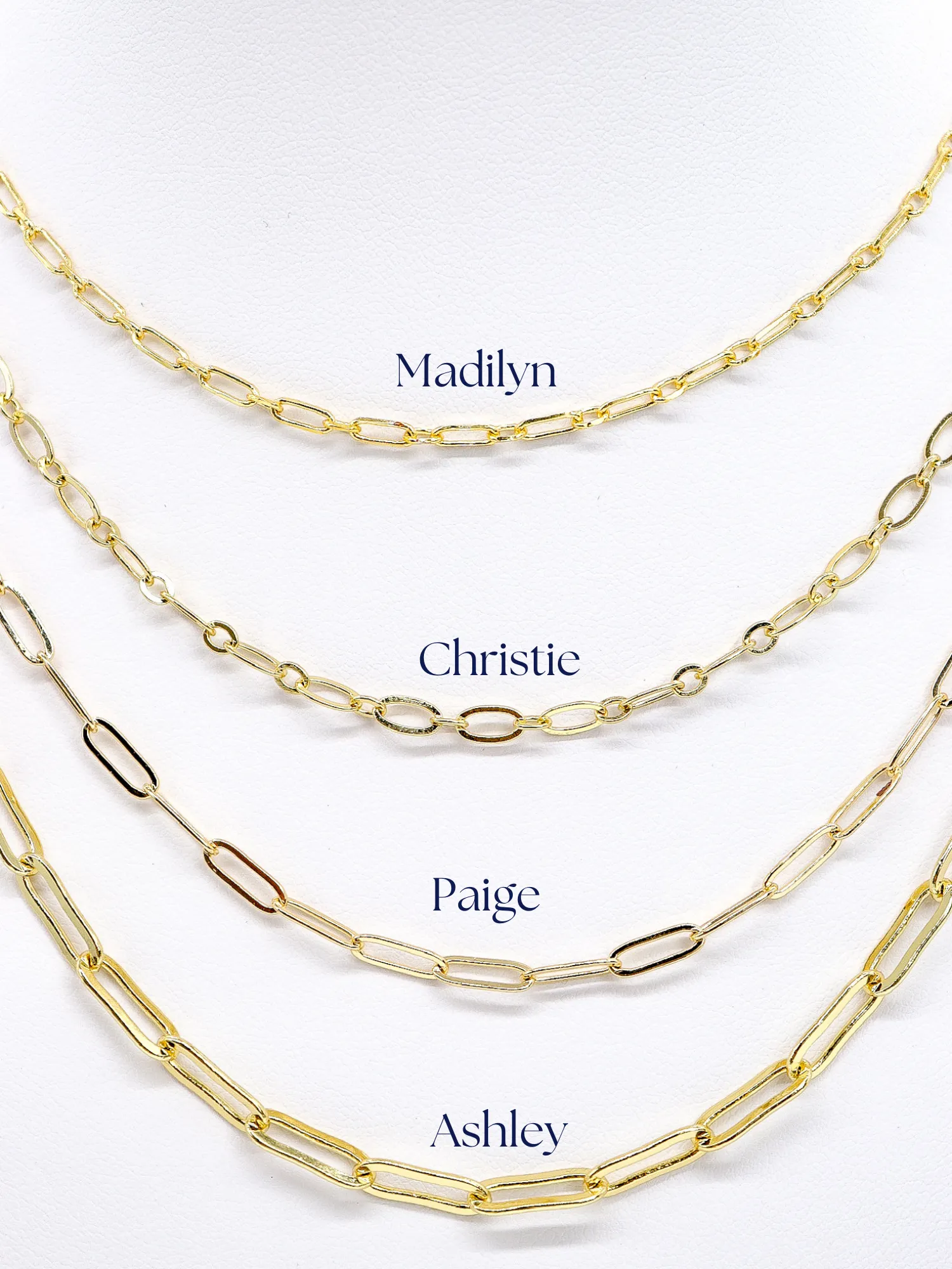 Christie Gold Chain Necklace 16"