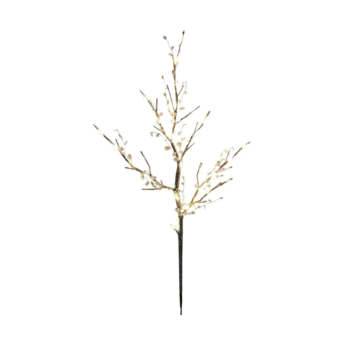 French Country LED Embellished Light Up Branch Champagne 60cm