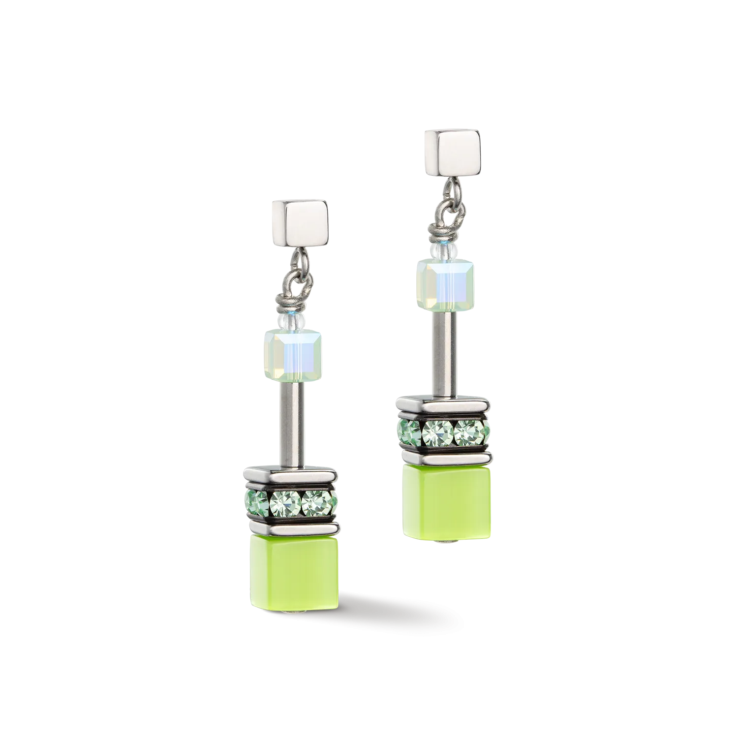 GeoCUBE® Iconic Joyful Colours earrings green