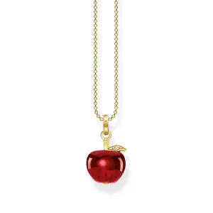 Gold Apple Necklace