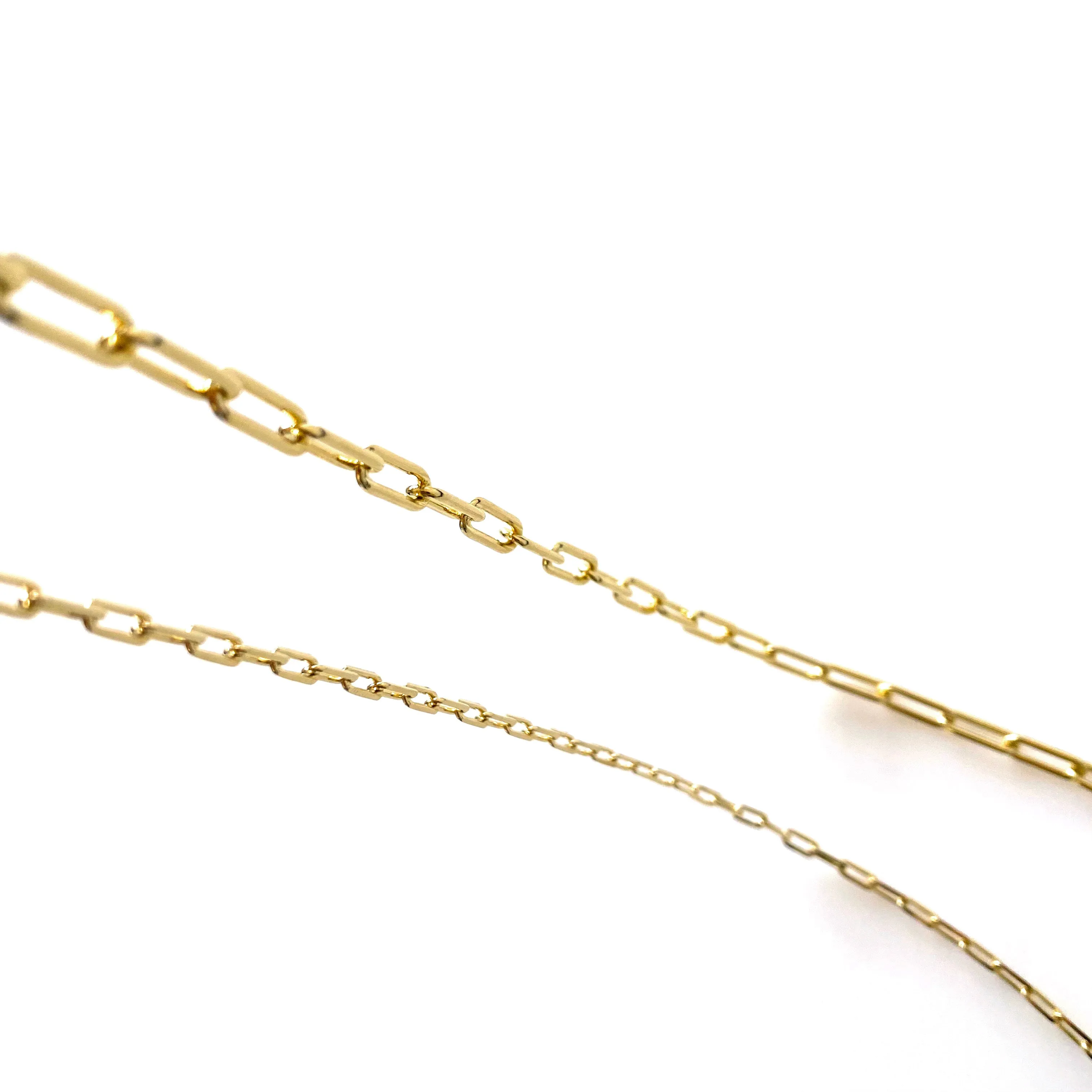 Gold Filled Paperclip Chain Necklace