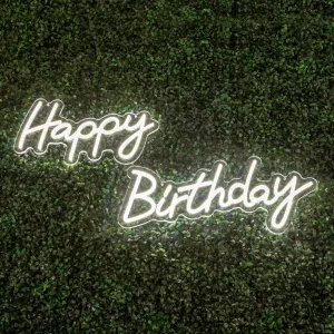 Happy Birthday Neon Sign 62 cm x 31 cm