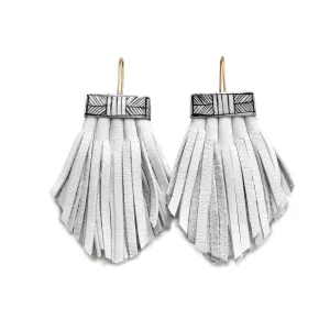 Hechizo - Tassel Cage Earrings - White