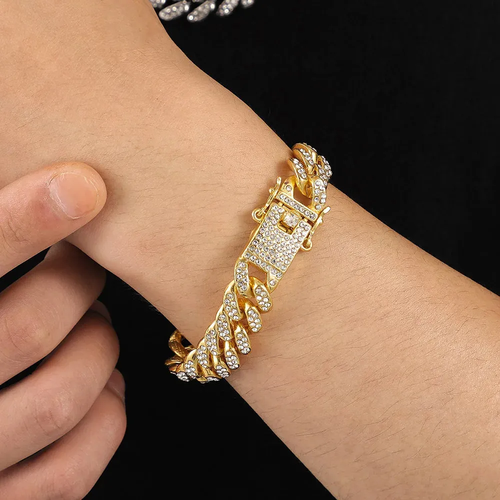 Hip Hop Cuban Link Bracelet for Men & Women Stylish Jewelry