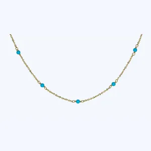 Italian Turquoise Bead Chain