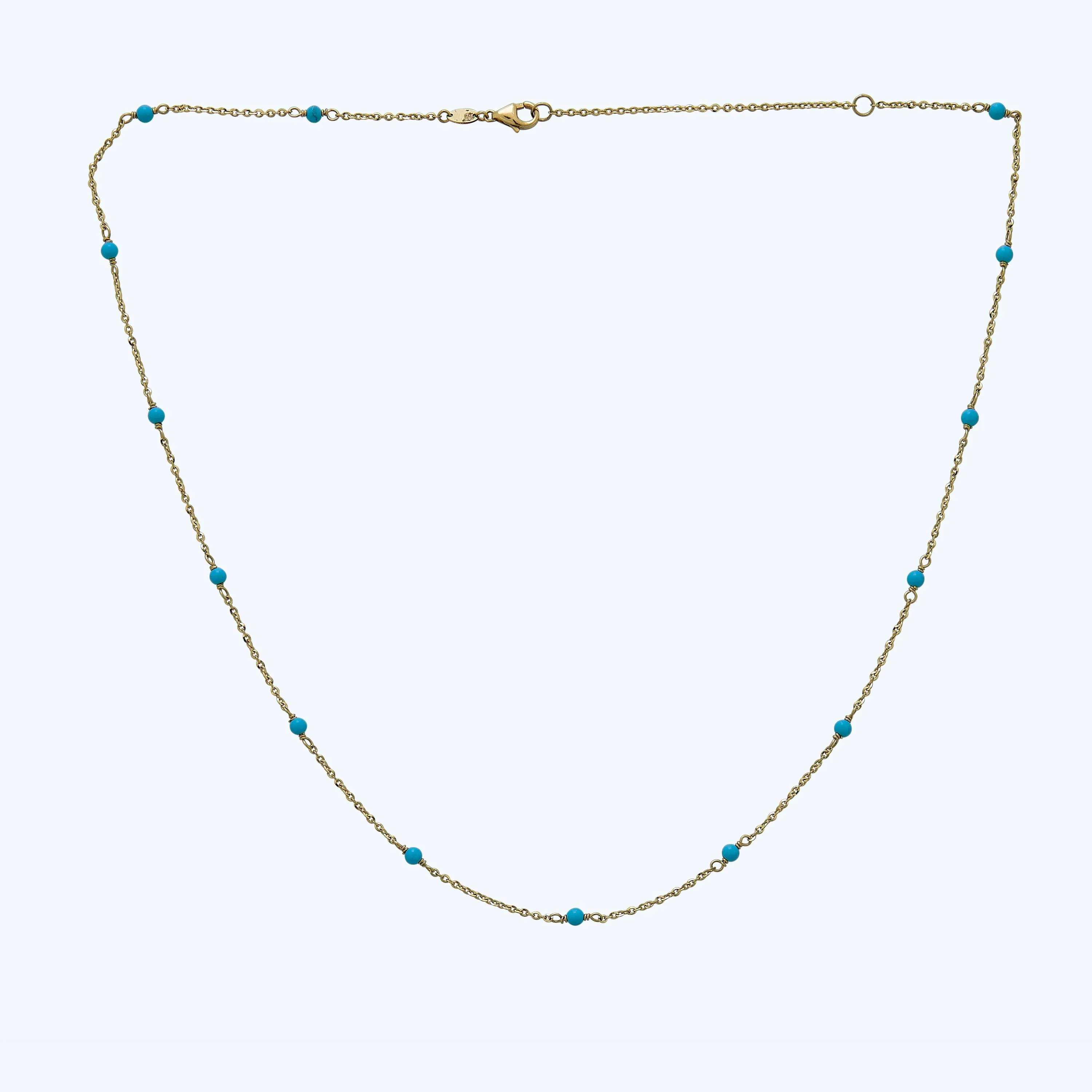 Italian Turquoise Bead Chain