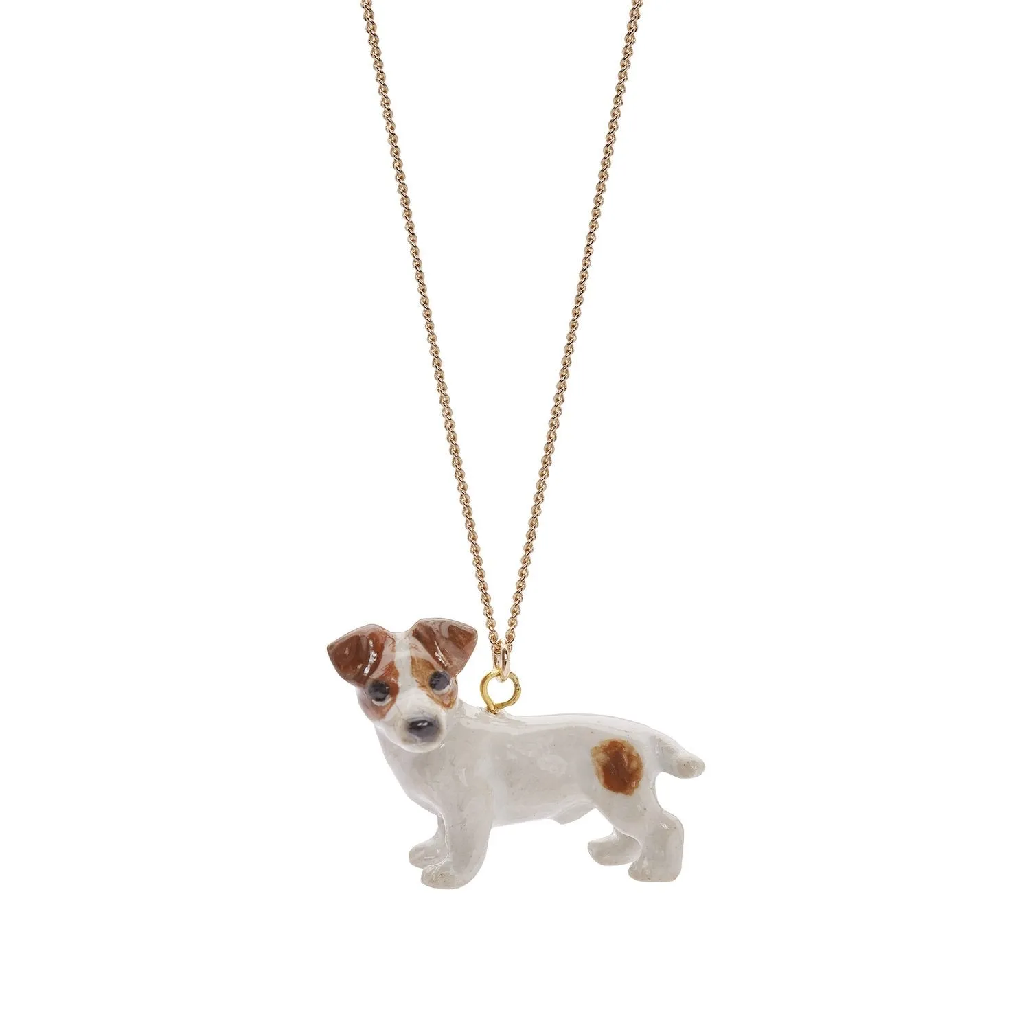 Jack Russel Necklace by And Mary in porcelaine