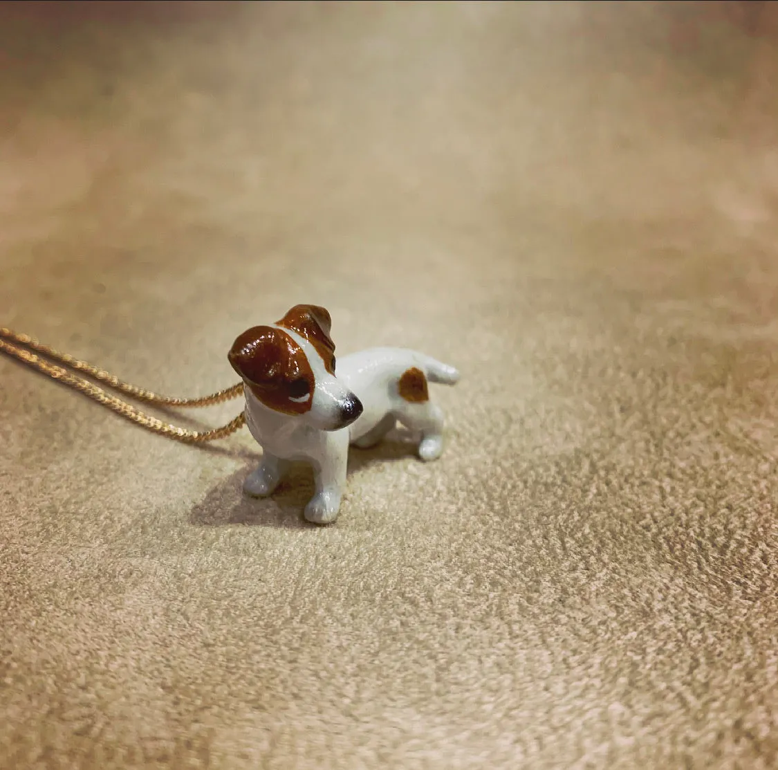 Jack Russel Necklace by And Mary in porcelaine