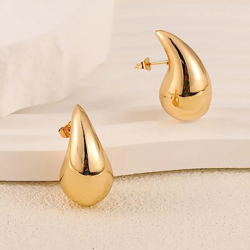 Kylie Water Drop Chunky Earrings