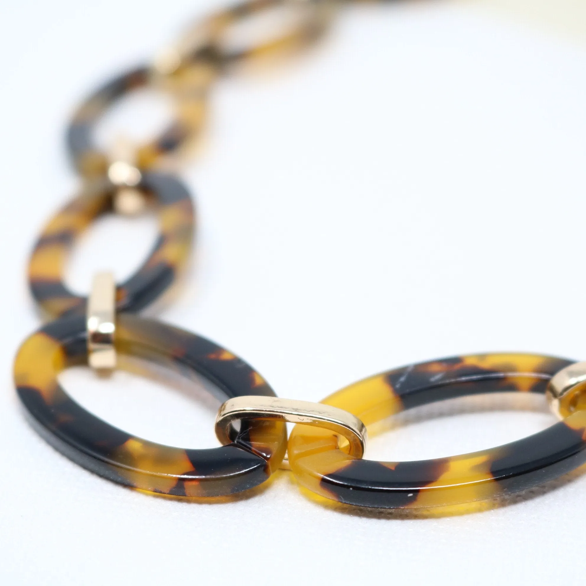 Lightweight Resin Long Necklace