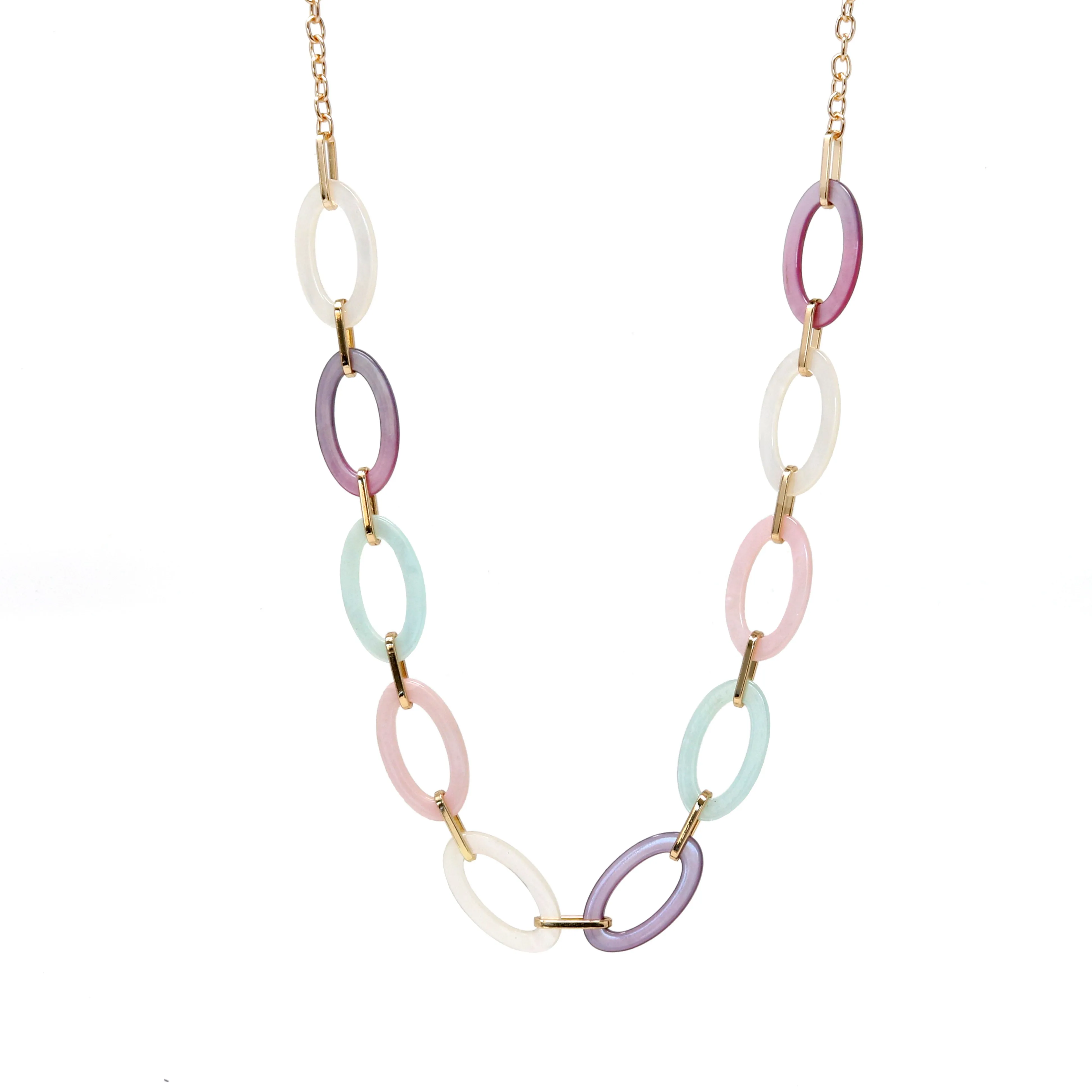 Lightweight Resin Long Necklace