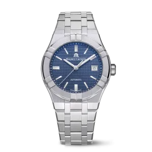 Maurice Lacroix Men's Silver Blue Aikon Automatic Watch AI6007-SS002-430-1