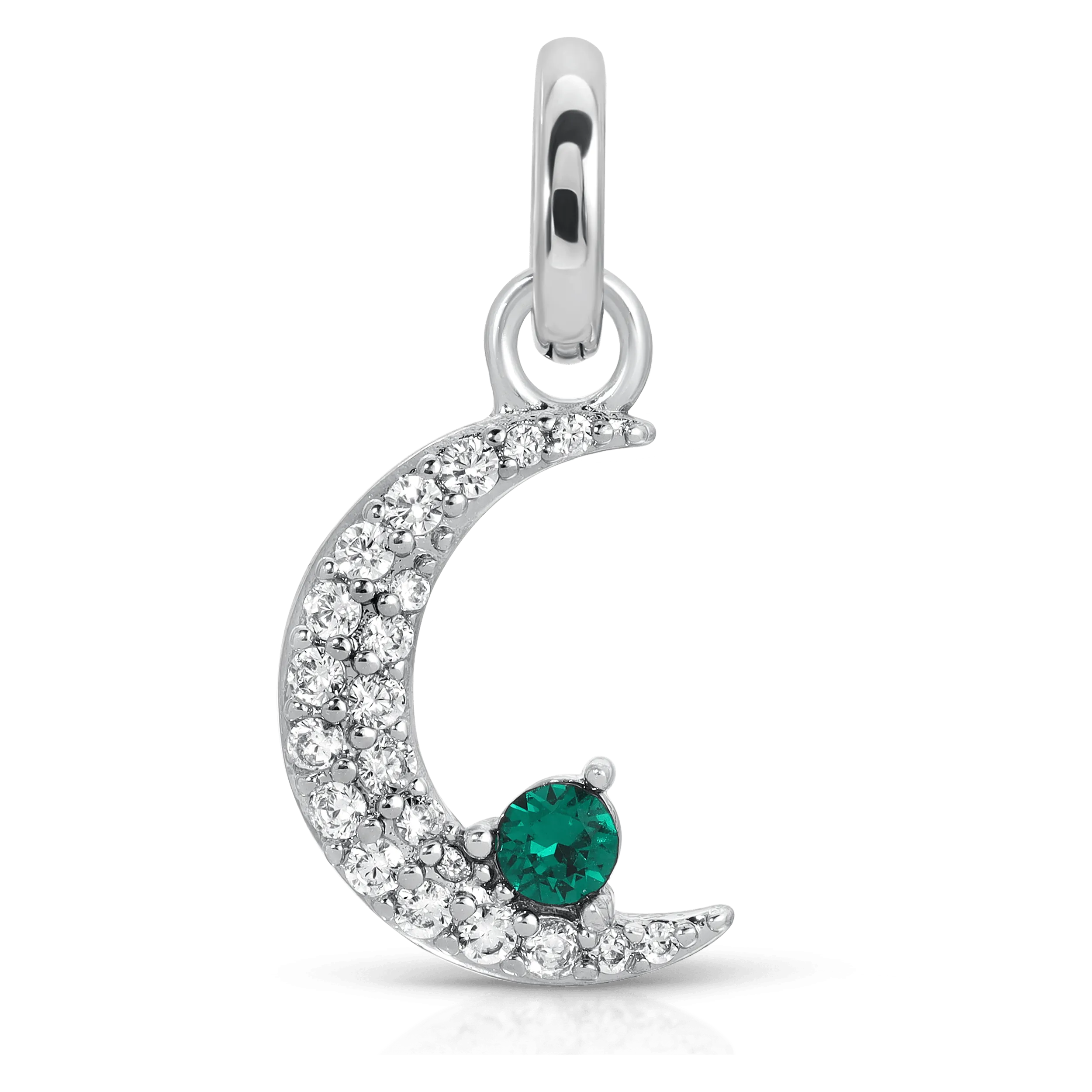 May Emerald Birthstone Charm - Moon (Rewards Store)