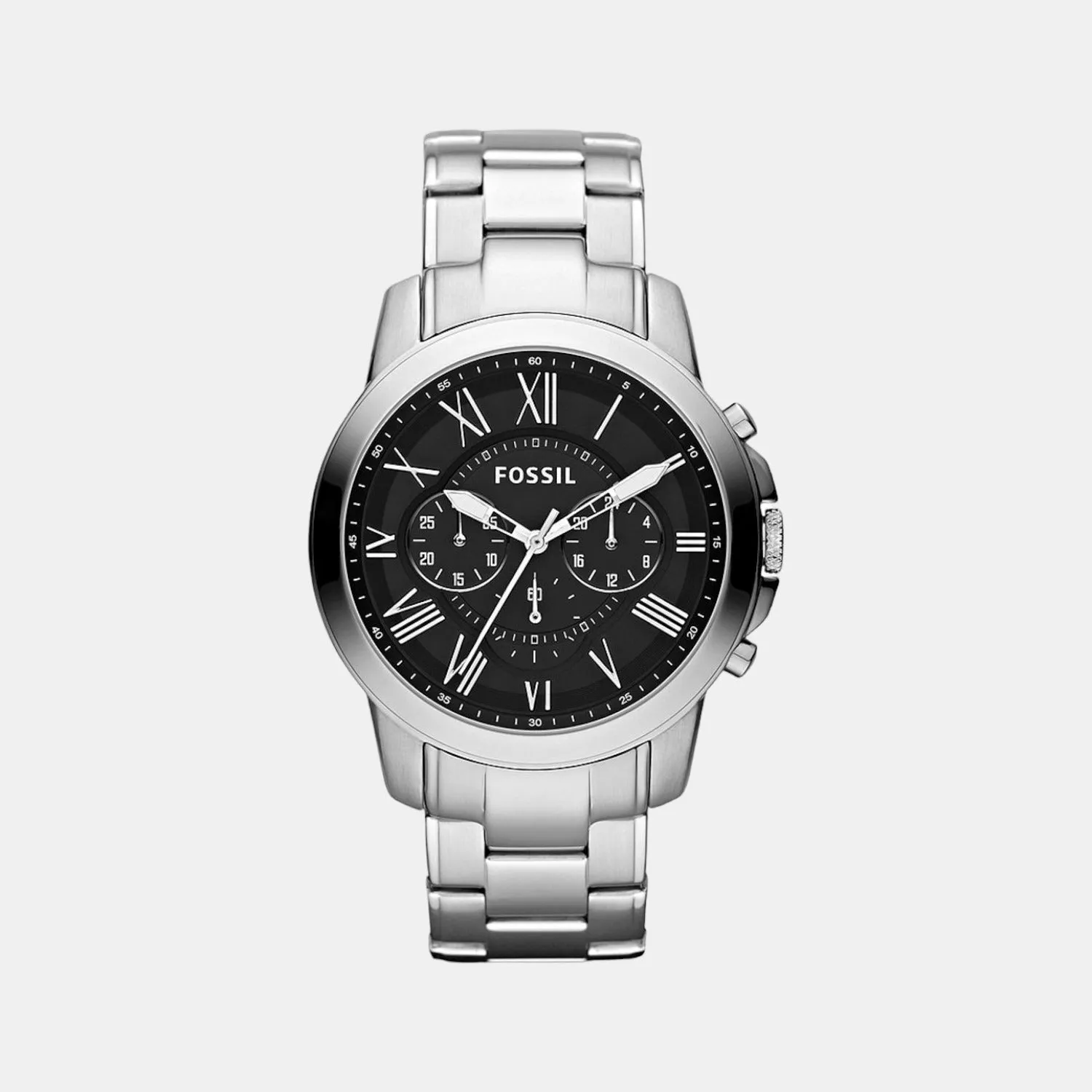 Men's Black Stainless Steel Chronograph Watch FS4736