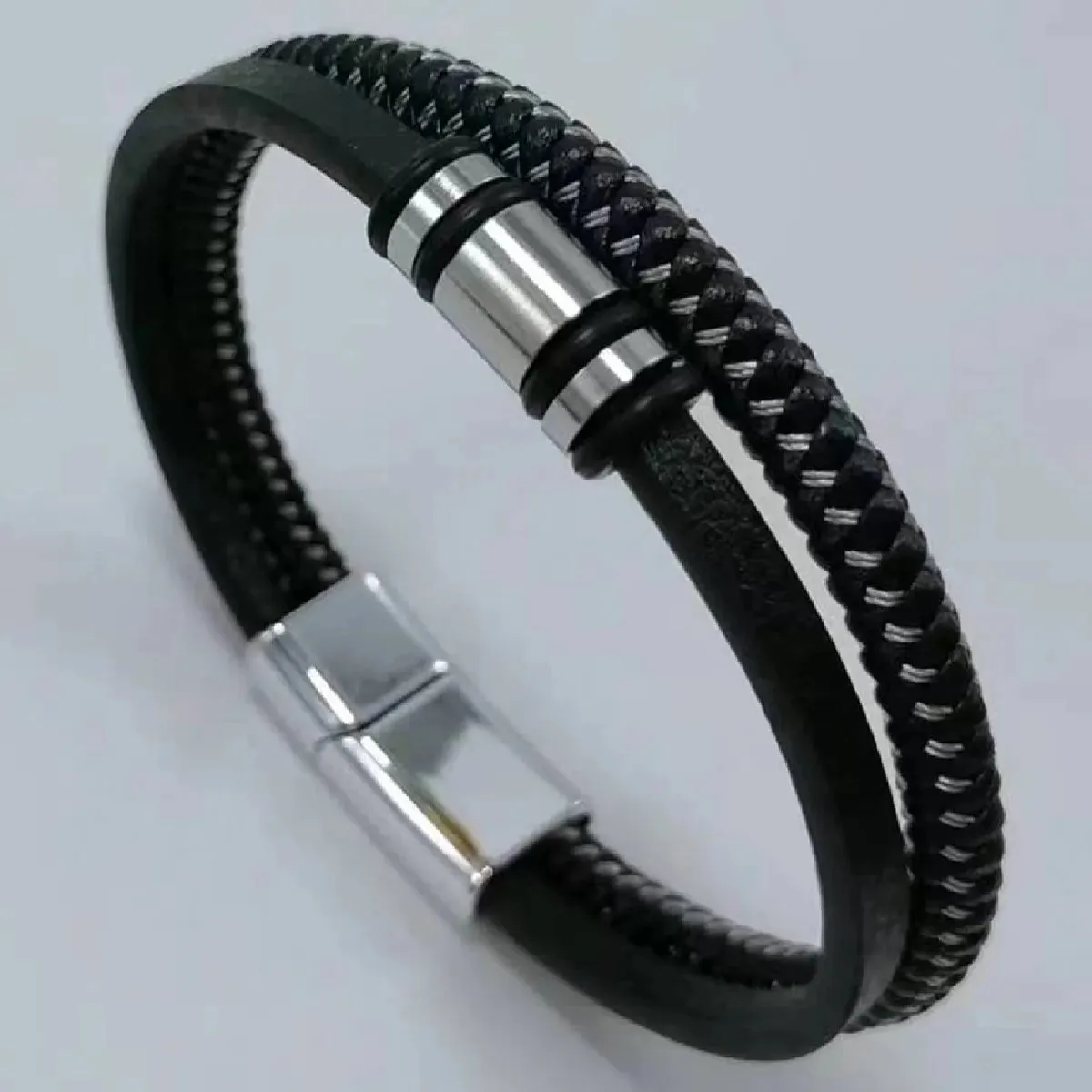 Men's Vintage Punk Leather Bracelet – New Design