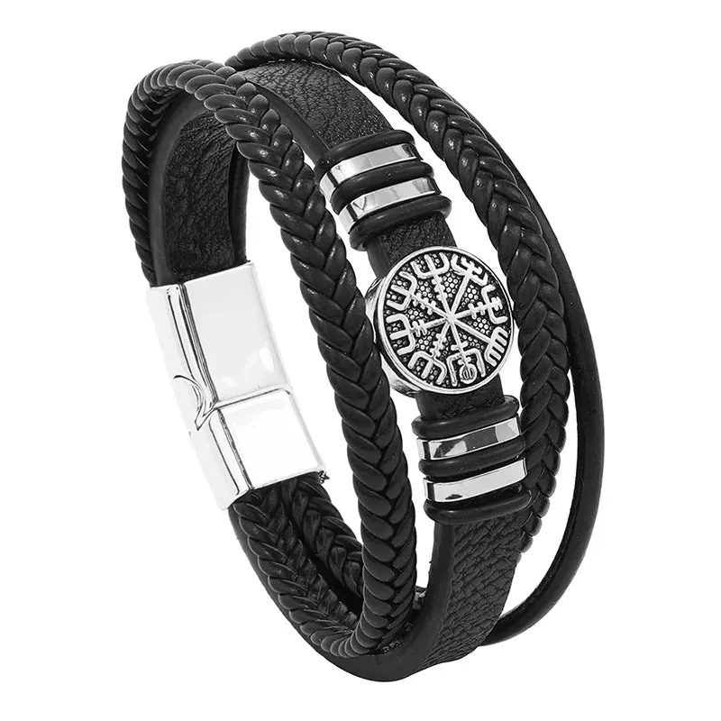 Men's Vintage Punk Leather Bracelet – New Design