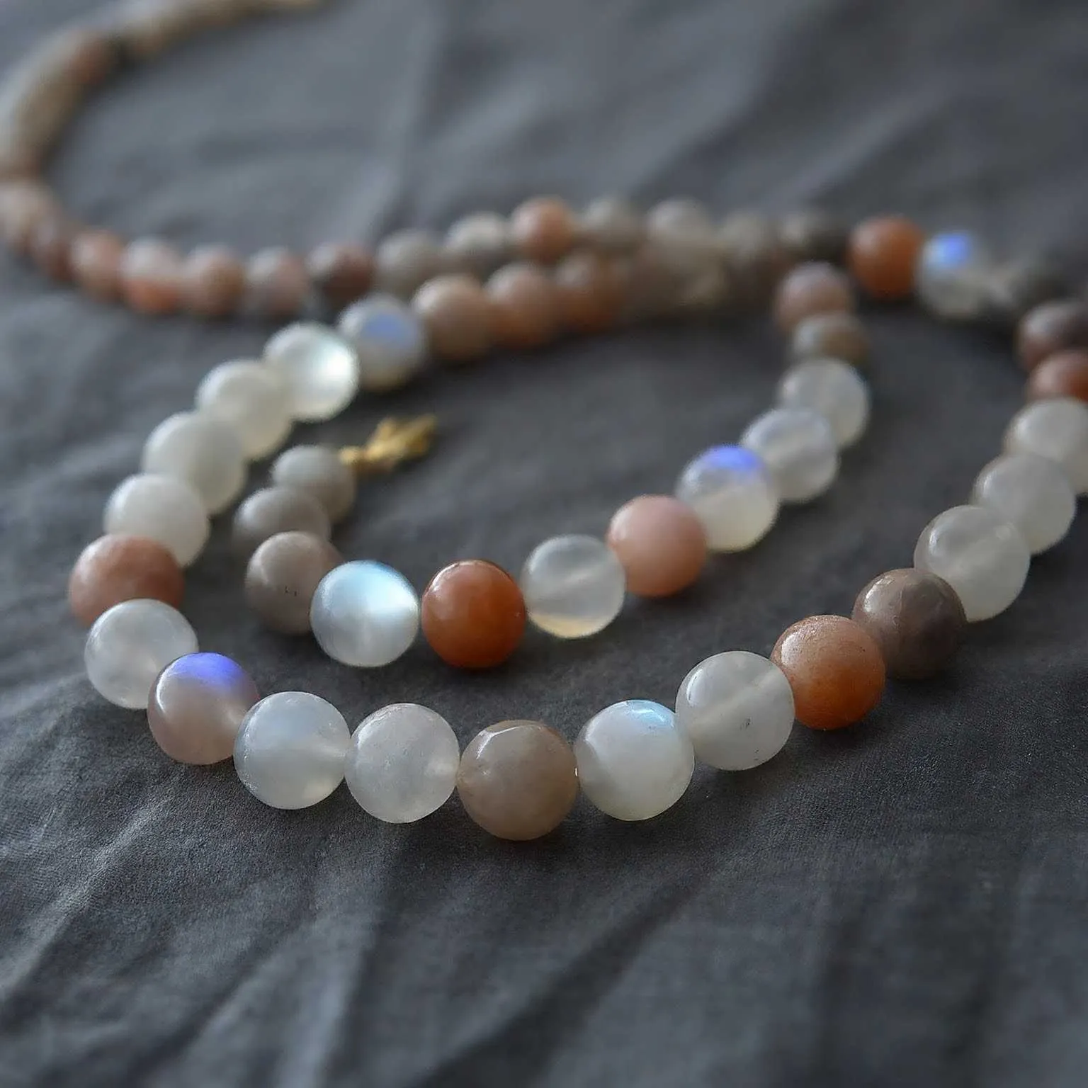 Multicolor Moonstone Necklace