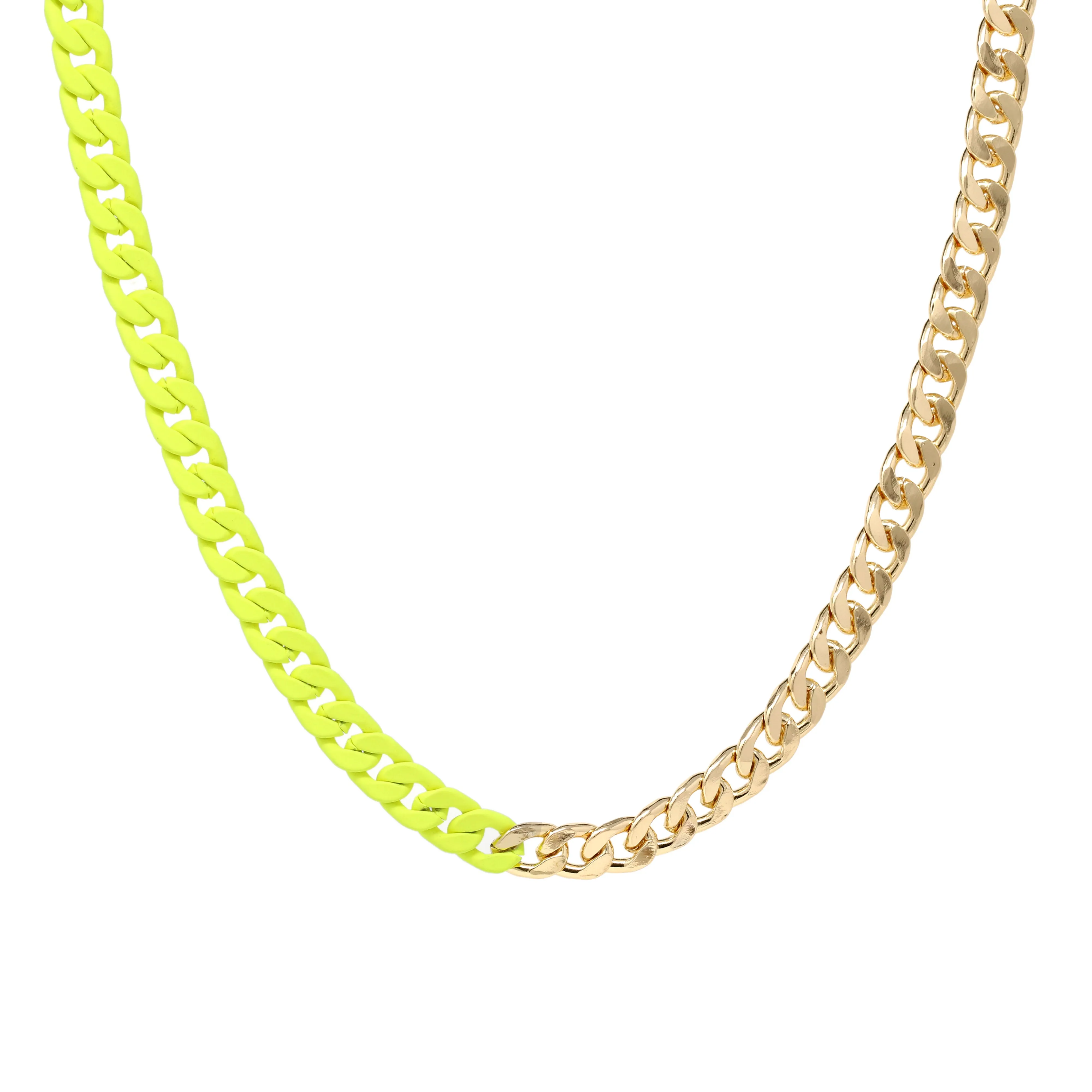 Neon Cuban Chain Necklace