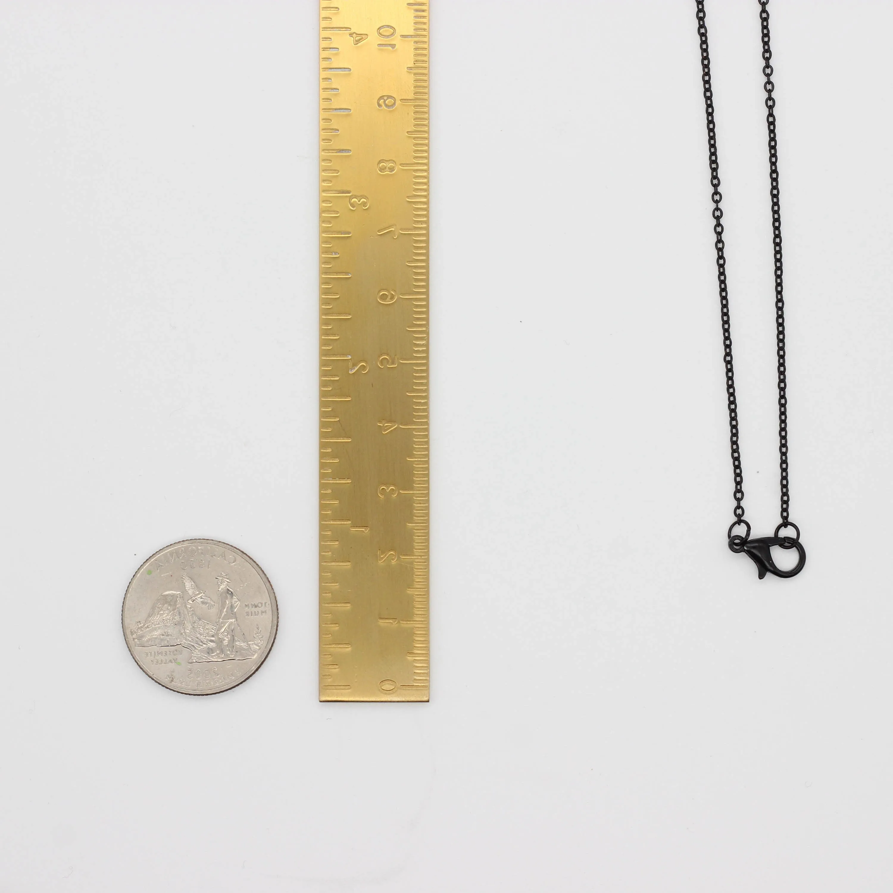 "La Luciole" Black Chain Pendant Necklace