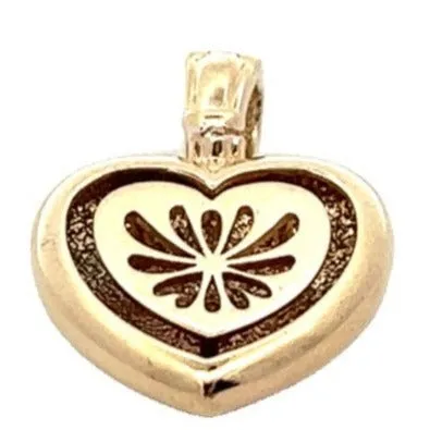 "Valentine's Spark: 10K Gold Single Diamond Pendant"