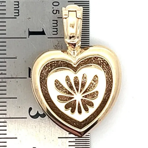 "Valentine's Spark: 10K Gold Single Diamond Pendant"