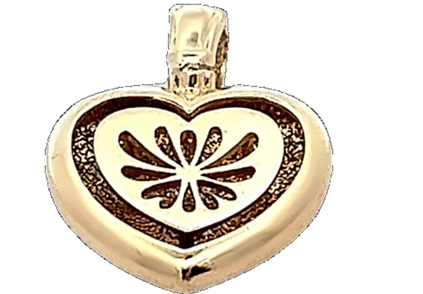 "Valentine's Spark: 10K Gold Single Diamond Pendant"