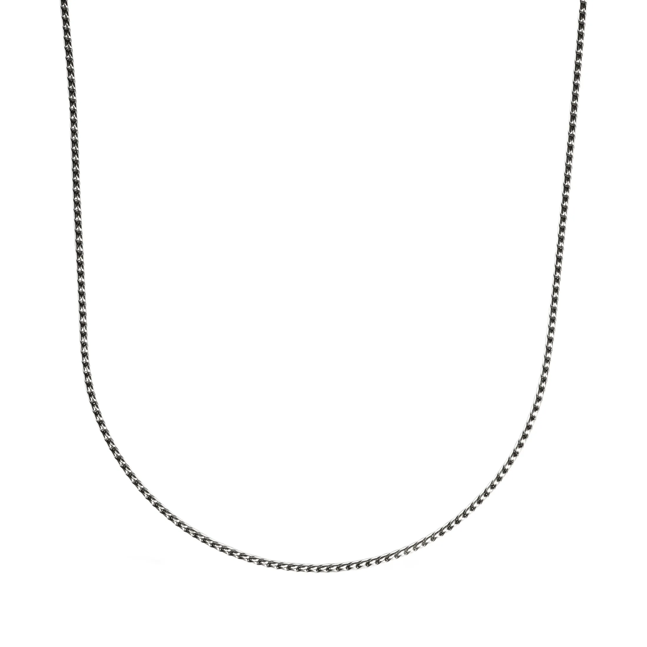 Rope Chain Necklace - Sterling Silver 2.2 mm - 19.5” - Oxidized & Polished