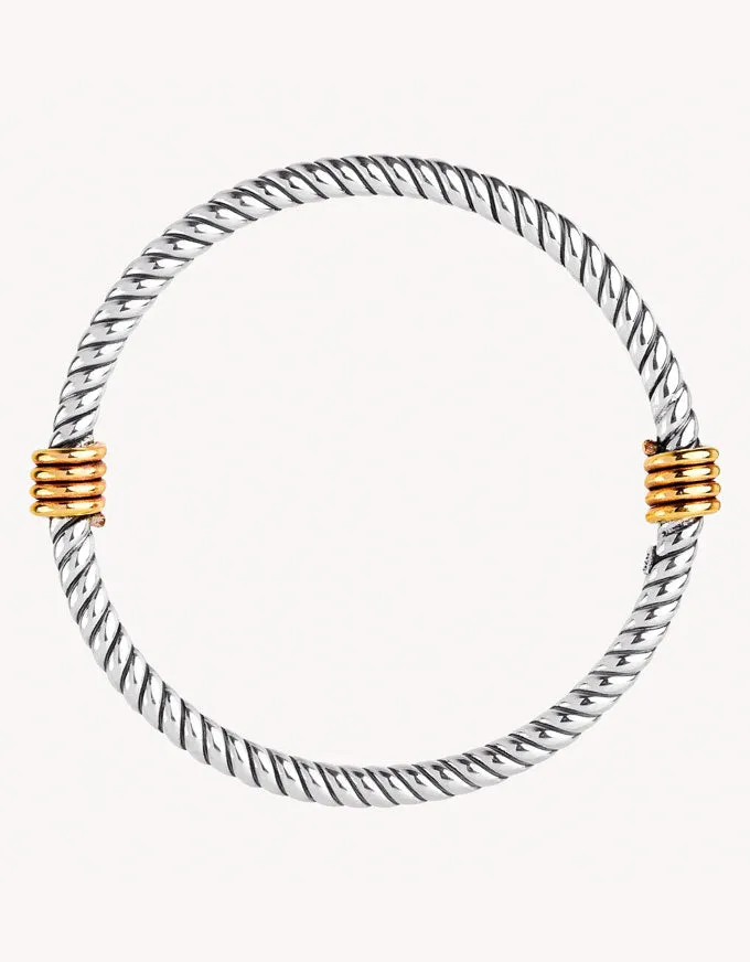 Rope Silver/Tumbaga Bangle