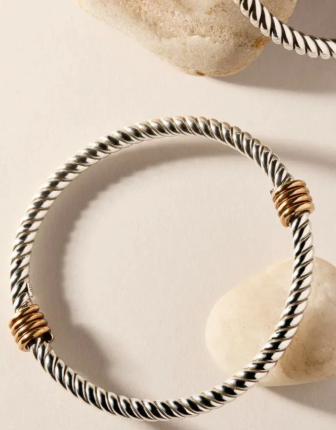 Rope Silver/Tumbaga Bangle