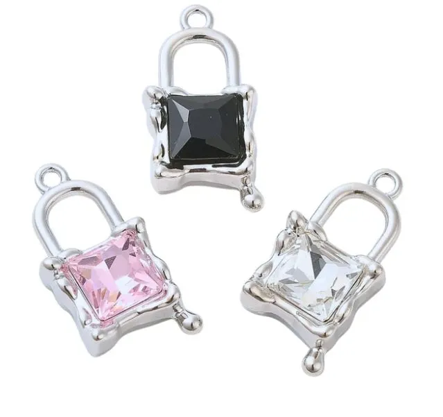 Silver Glass Charm