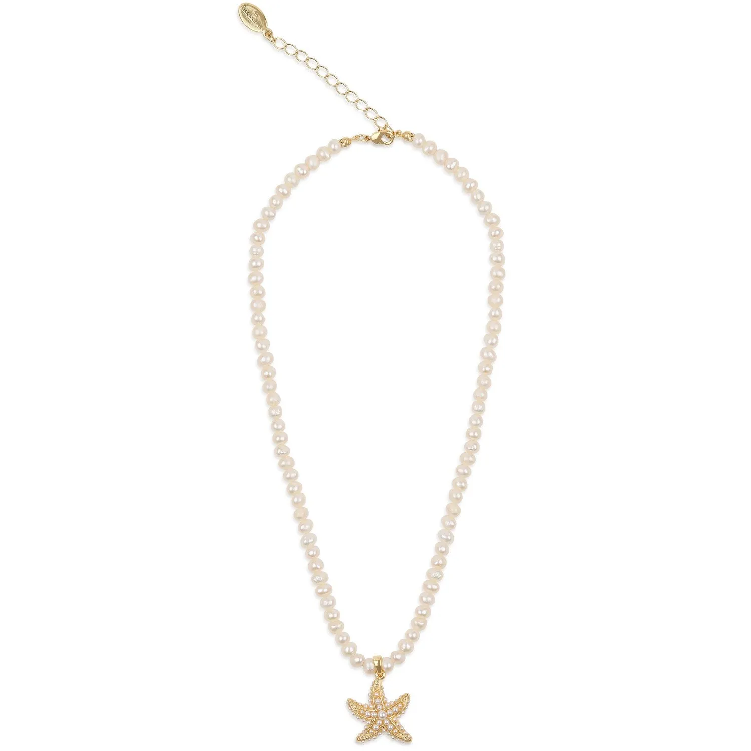 Starfish Pendant Pearl Necklace