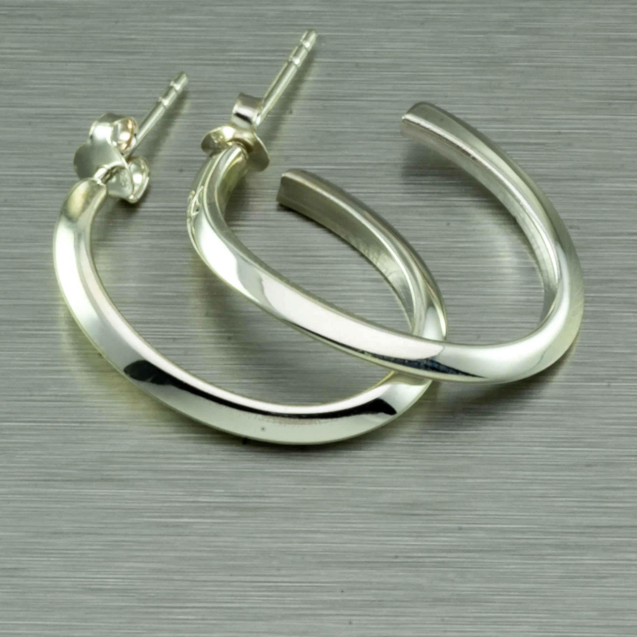 Sterling silver hoops