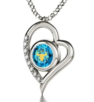 Taurus Sign, 925 Sterling Silver Necklace, Swarovski