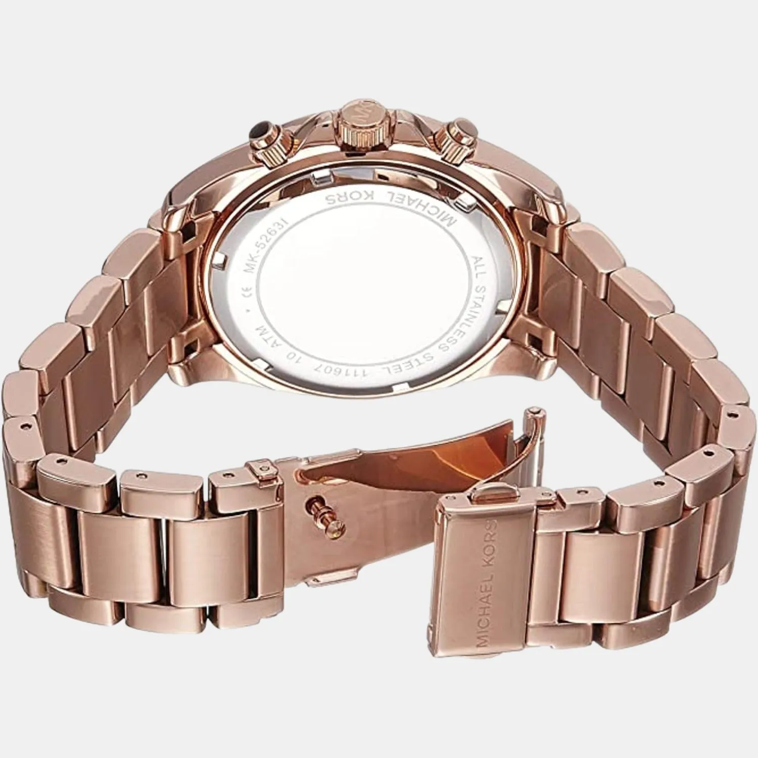 Women's Rose Gold Stainless Steel Chronograph Watch MK5263I