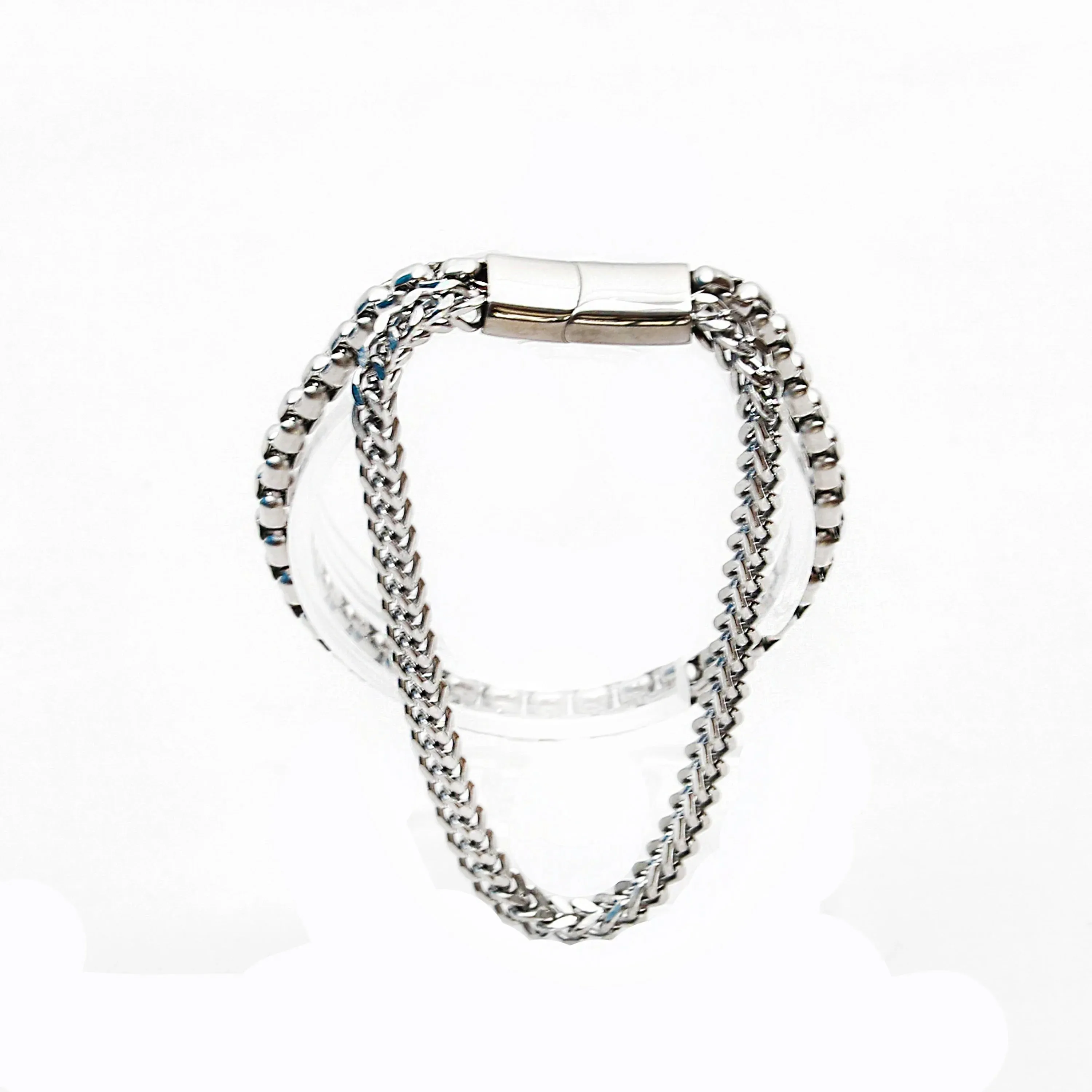 Ysidro Foxtail & Box Chain Bracelet